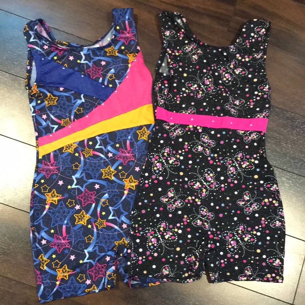 Girls gymnastics/dance leotard bundle
